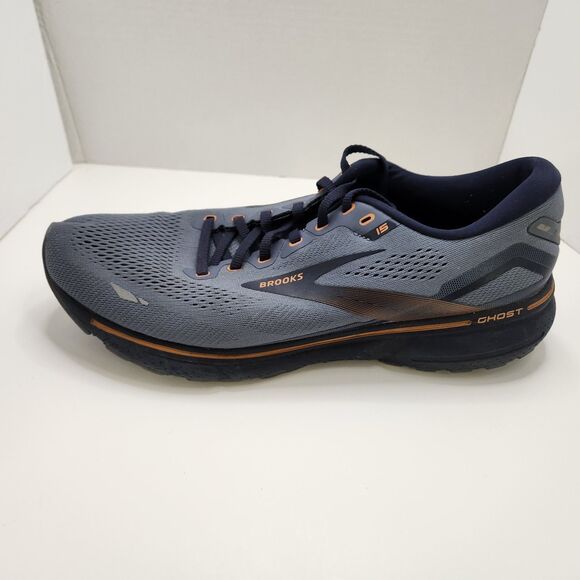 Brooks Ghost 15 Men\'s Size 12 D Flintstone Peacoat Oak Running Shoes 1103931D025 main image 6